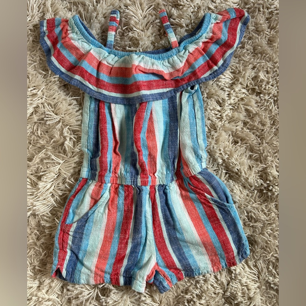 Girls 4T Striped Romper
